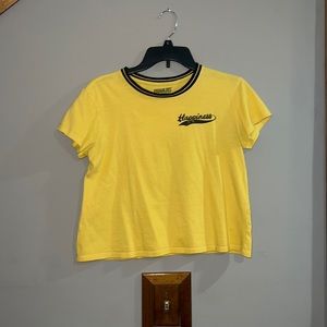 Yellow Peanuts Short Sleeve Tee